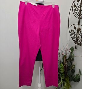 Andeawy Stretch High Rise Skinny Ankle Hot Pink Pants Size 10R NWT